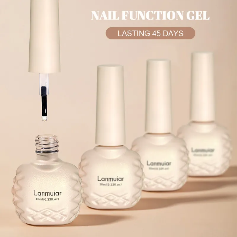 Professional Lanmuiar Nail Function Gel Base Coat Matte Top Coat Primer Reinforce Gel Cuticle Oil 10ml Soak Off UV LED Accessories