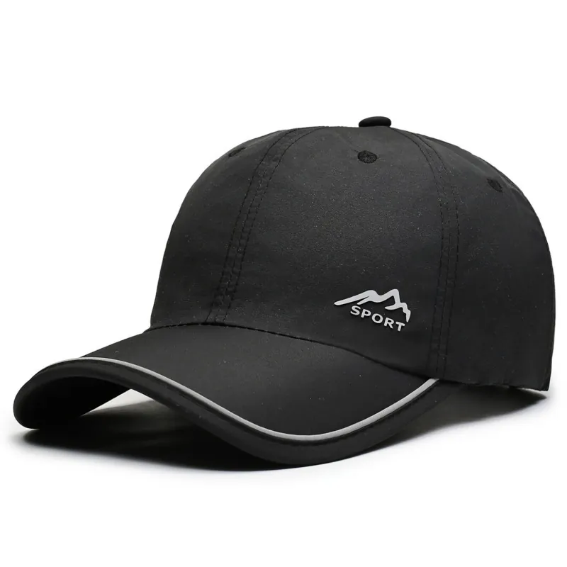 Quick Drying Polyester Baseball Cap Breathable Sun Protection Outdoor Sports Mountain Graphic Adjustable Lightweight
