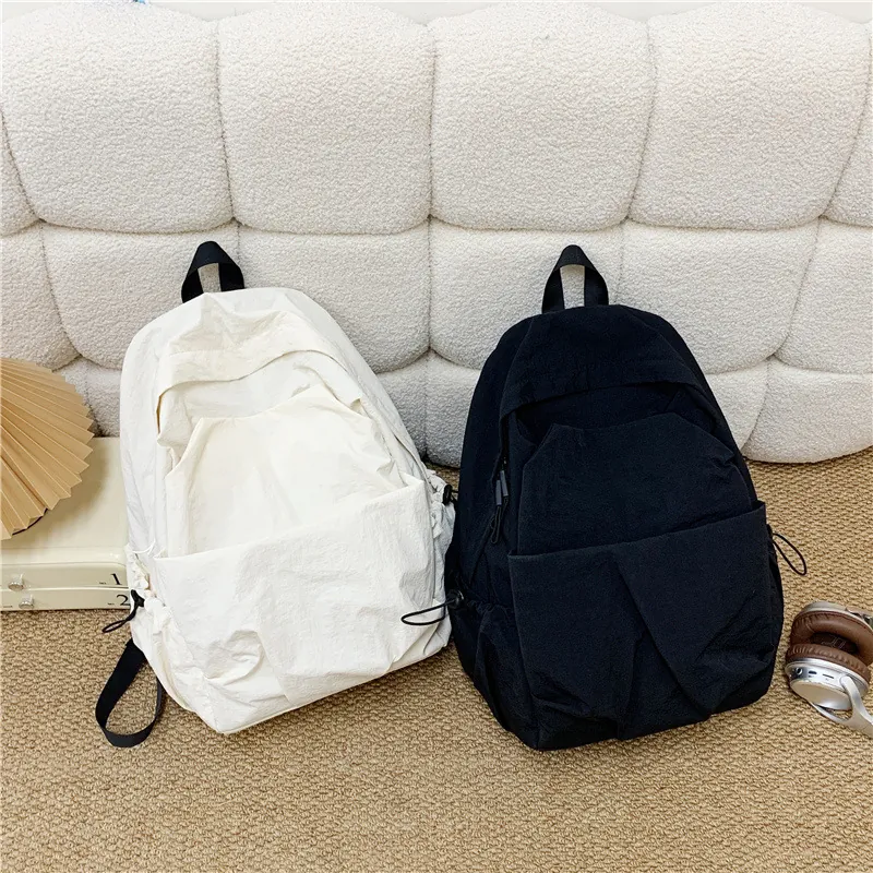 Large Capacity Minimalist Backpack Oxford Cloth Waterproof Casual Travel School Bag For Women Men Unisex