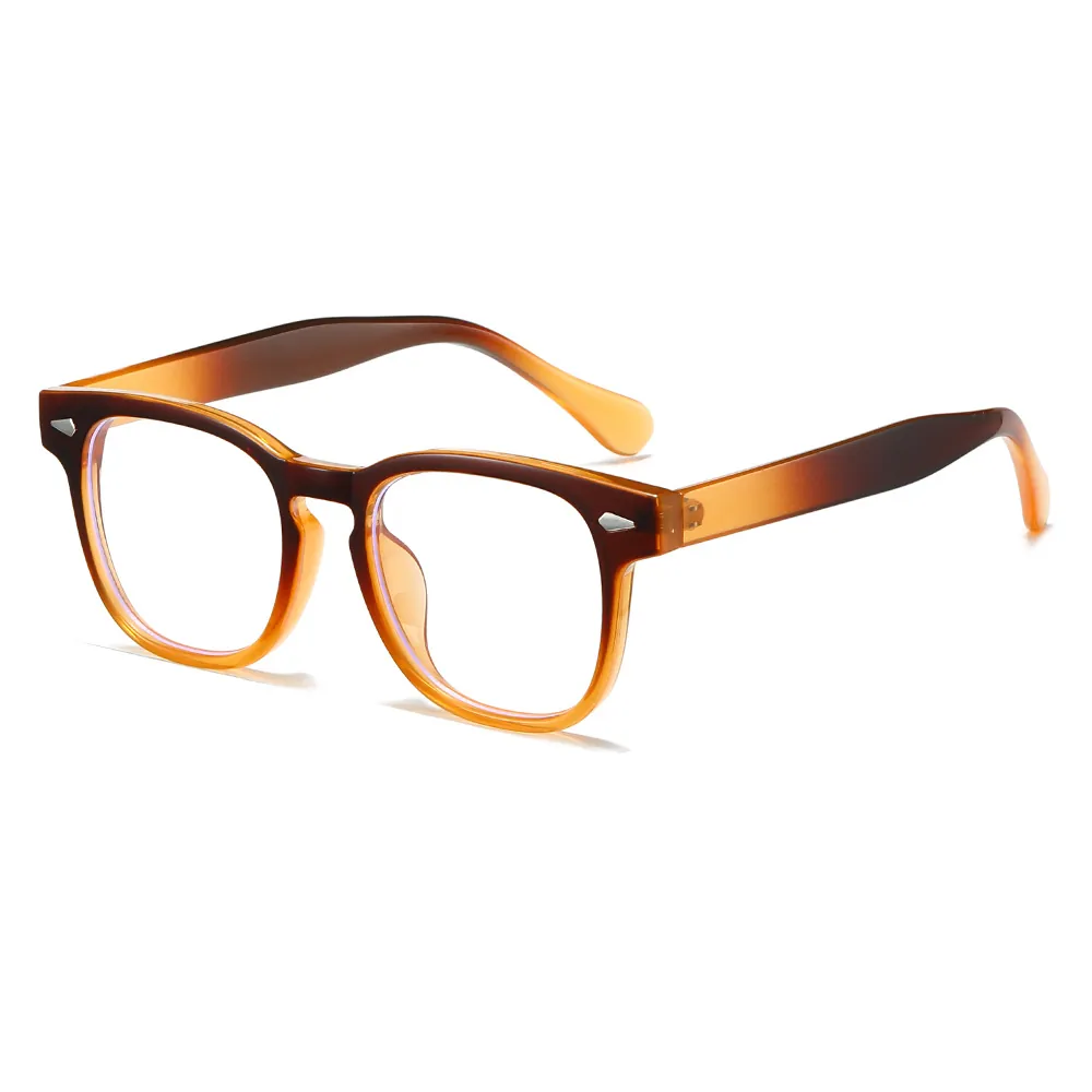 Retro Round Optical Frame Eyeglasses Anti Blue Light PC Material Vintage Style For Unisex Adult