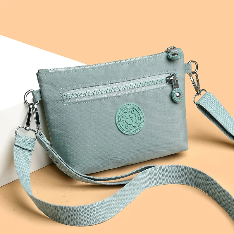 Damen Nylon Umhängetasche Leicht Wasserfest Kleine Schultertasche Für Sport Outdoor Reisen Lässig Minimalistische Tasche