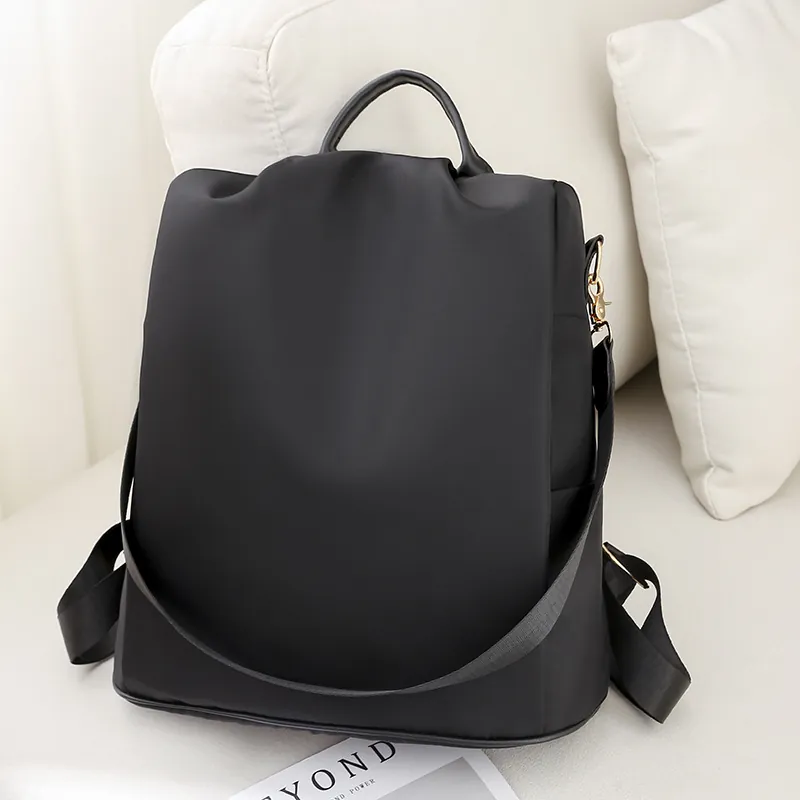 Women Anti-Theft Backpack Oxford Cloth Waterproof Large Capacity Floral Printed Travel Rucksack Fashion Casual School Bag