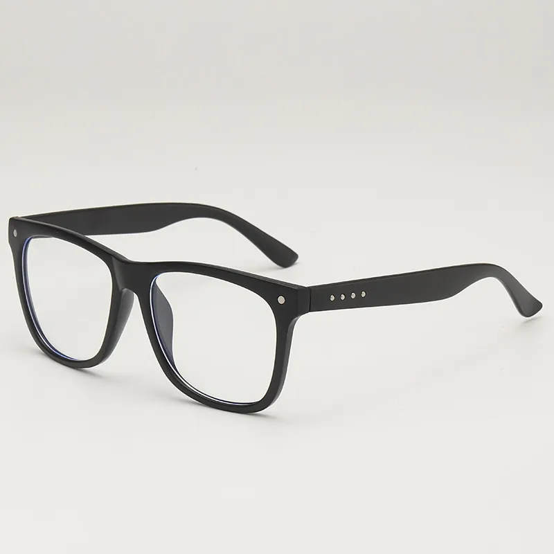 Anti Blue Light Optical Glasses Frames TR90 Retro Square Frame Fashion Vintage Eyewear With Rivet For Women And Men
