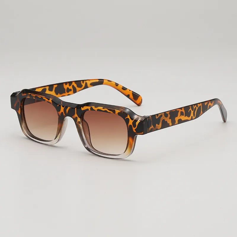 Square Frame Sunglasses Plastic Frame AC Lens Retro UV400 Protection Trendy Vintage Eyewear For Men Women