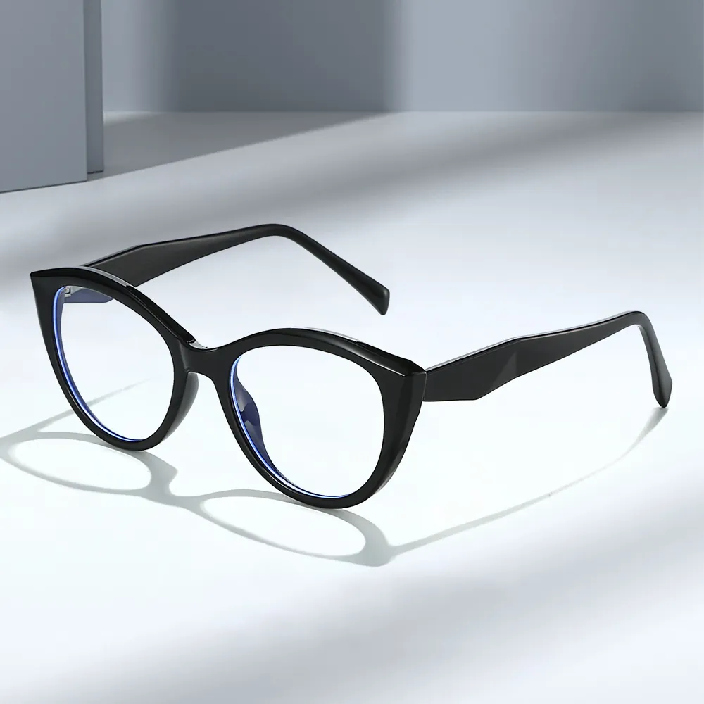 Anti Blue Light Cat Eye Glasses TR90 Frame Fashionable Spring Hinge Optical Eyewear For Women