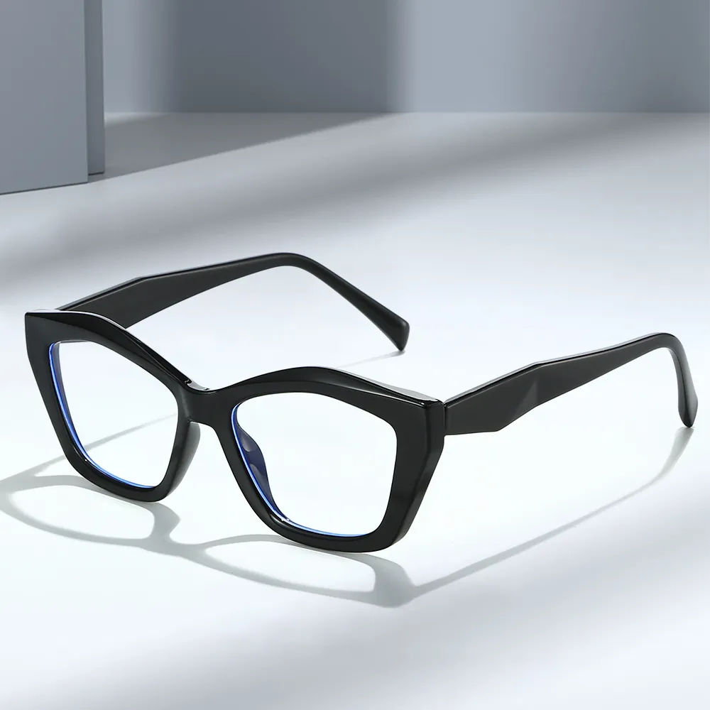 Cat Eye Blaulichtfilter Brille TR90 Optische Rahmen Retro Farbverlauf Mode Brillen Für Damen Herren Federscharnier