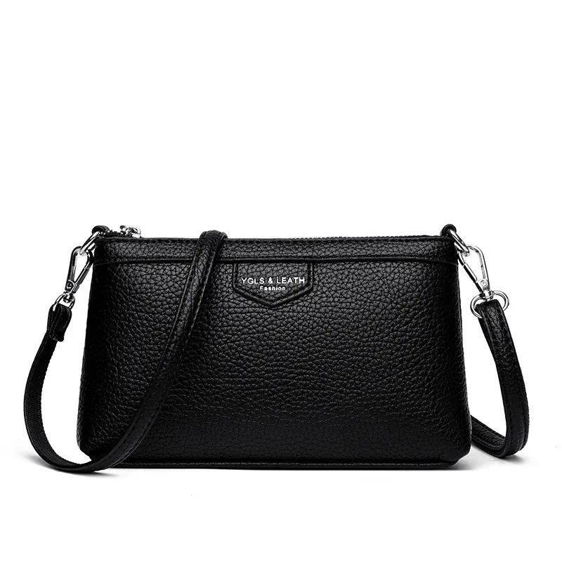Sac Bandoulière Femme Motif Lychee Cuir PU Pochette Enveloppe À Main Avec Dragonne Amovible Élégant Polyvalent