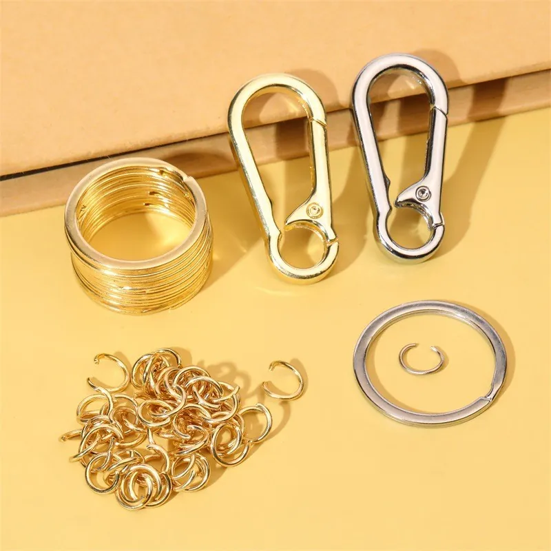 Metal Keychain Alloy Key Ring Carabiner Waist Hanging Clasp Anti-Lost Simple Individual For Men Women