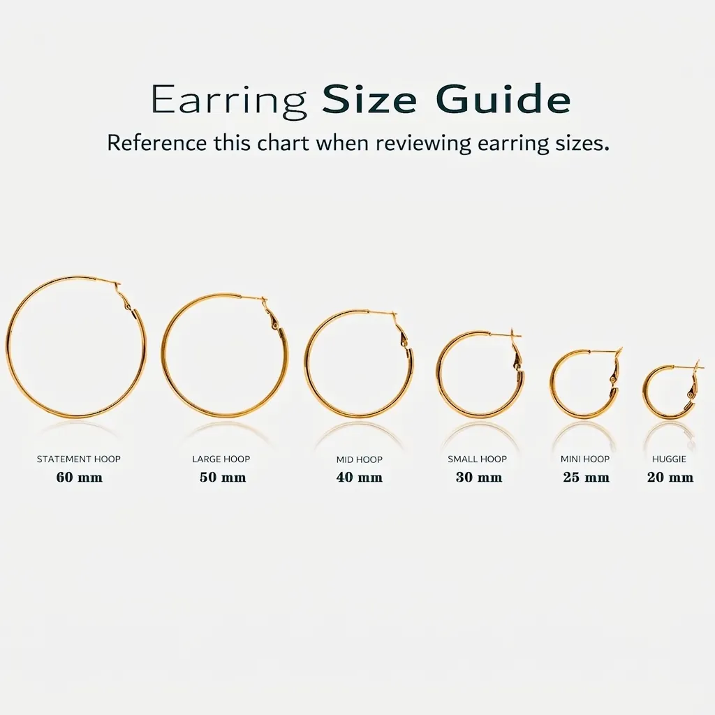 Stainless Steel Hoop Earrings Geometric Round Circle Minimalist Waterproof Hypoallergenic Fashion Jewelry For Women