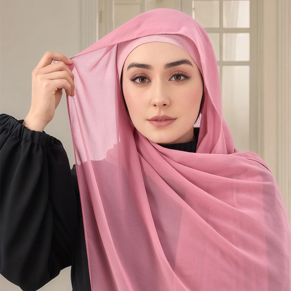 Double Sided Hijab Tape Invisible Matte Anti Slip Scarf Fixing Stickers For Women Muslim Headscarf Undercap Accessories