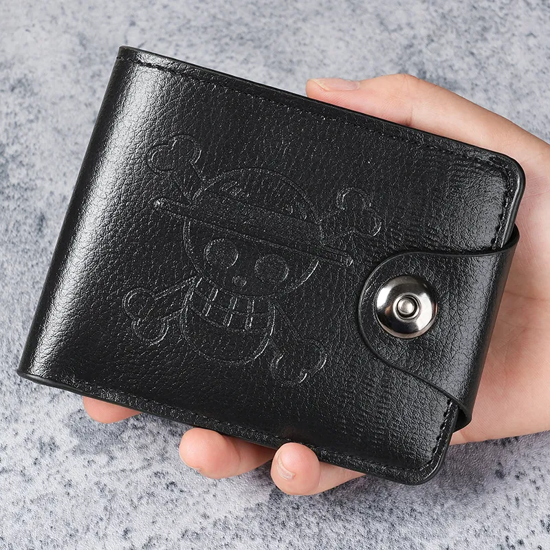 Men's Solid Color Pu Leather Open Small Wallets