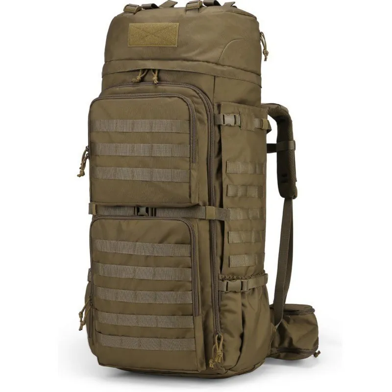 Large Capacity Tactical Hiking Backpack Oxford Cloth Molle System Multi Compartment Outdoor Camping Travel Men Women