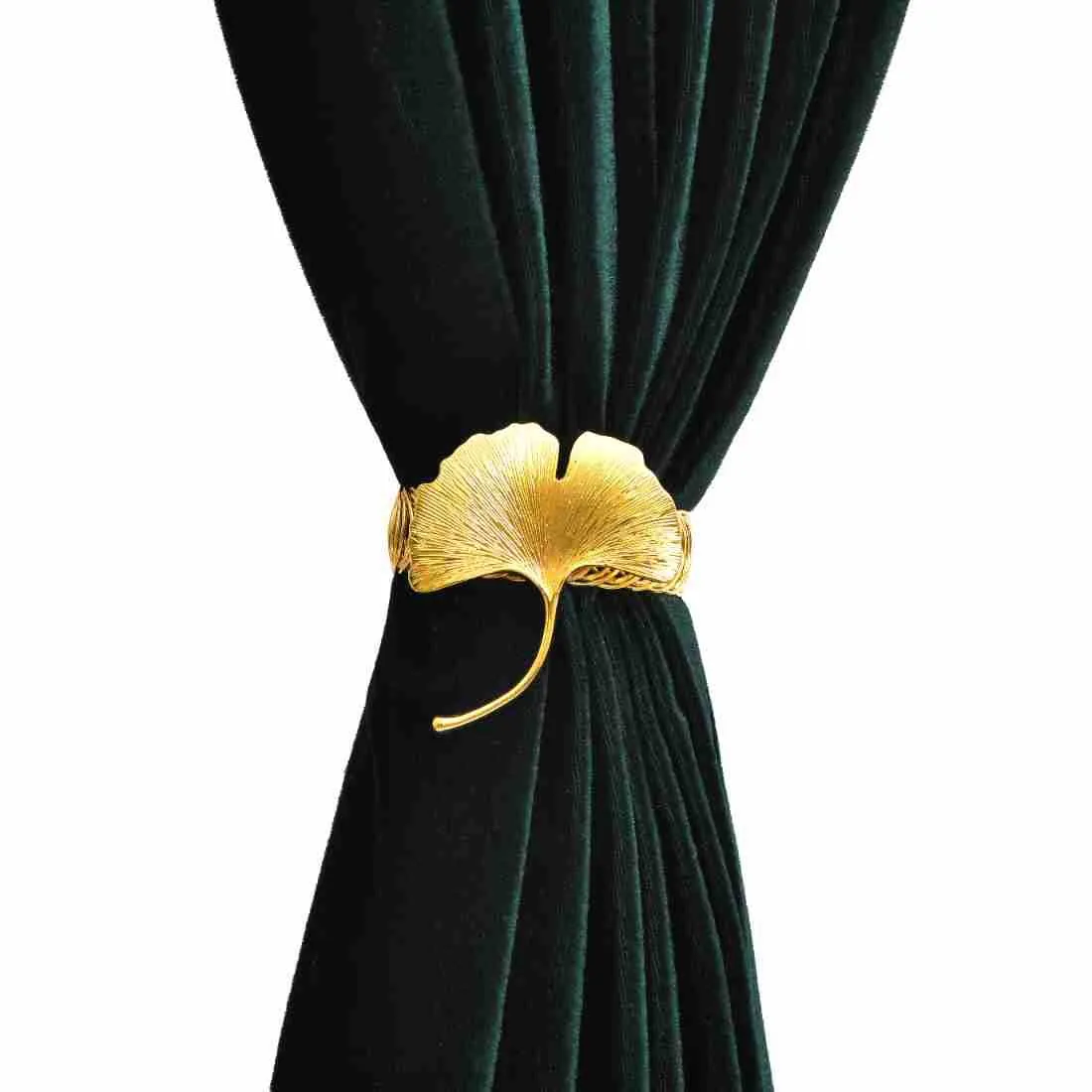Metal Spring Curtain Tiebacks Ginkgo Leaf Maple Butterfly Starfish Rabbit Deer Head Dragonfly Decorative Curtain Clips Buckle