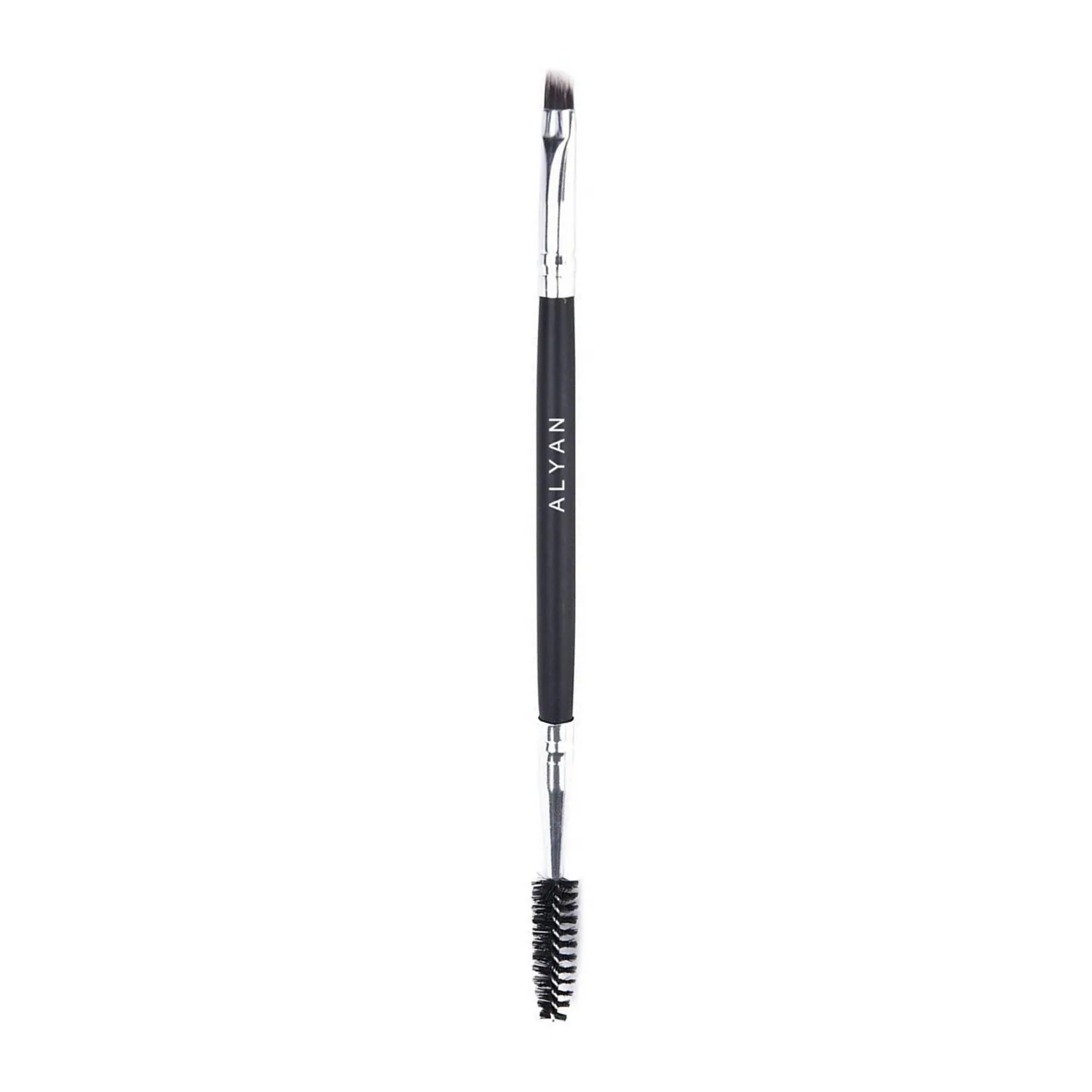 Pinceau À Sourcils Double Embout Avec Pointe Biseautée Et Goupillon Fibres Synthétiques Maquillage