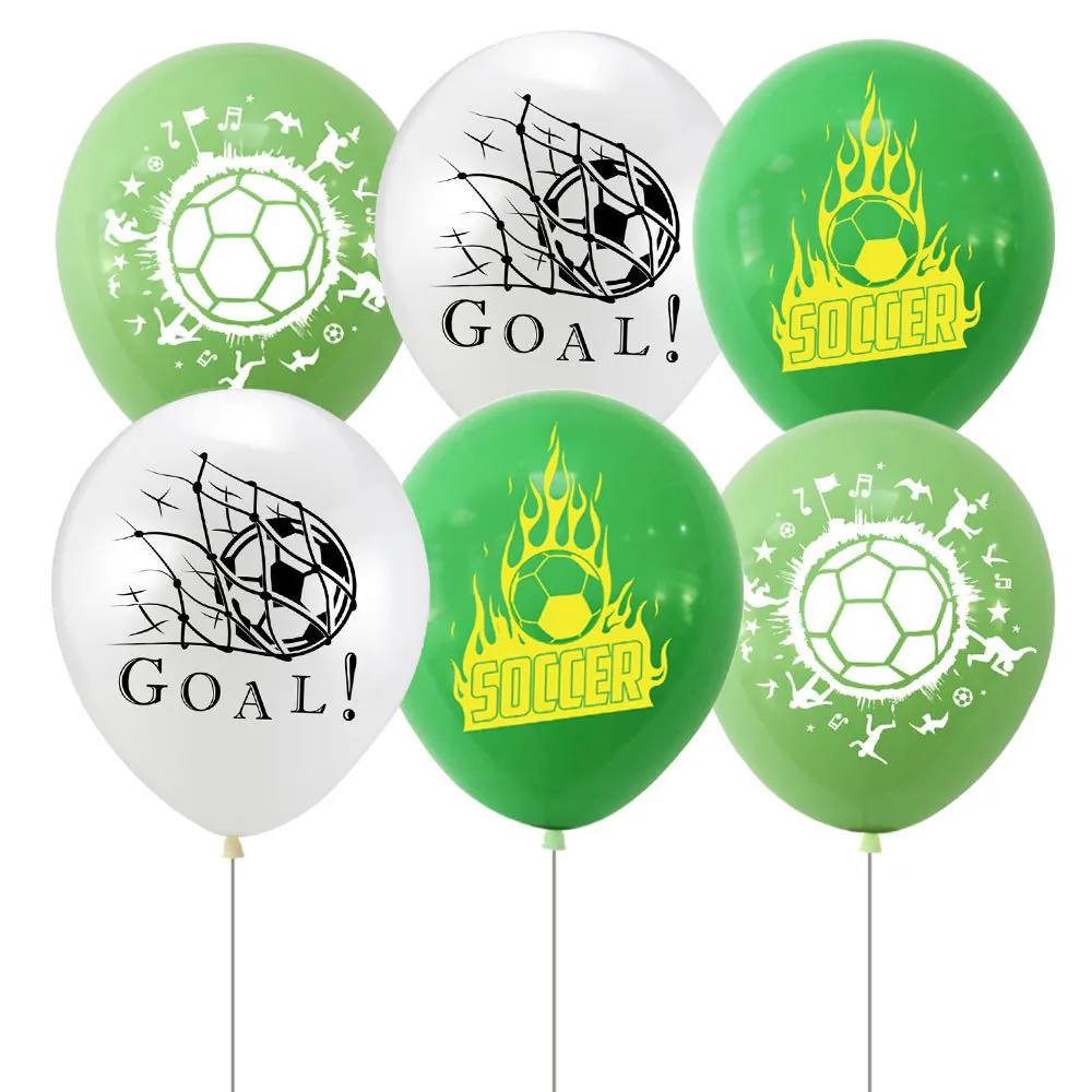 Ballons en Latex Thème Football Imprimés Goal Soccer Ballons de Sport Pour Anniversaire Garçon Fête Match Décoration