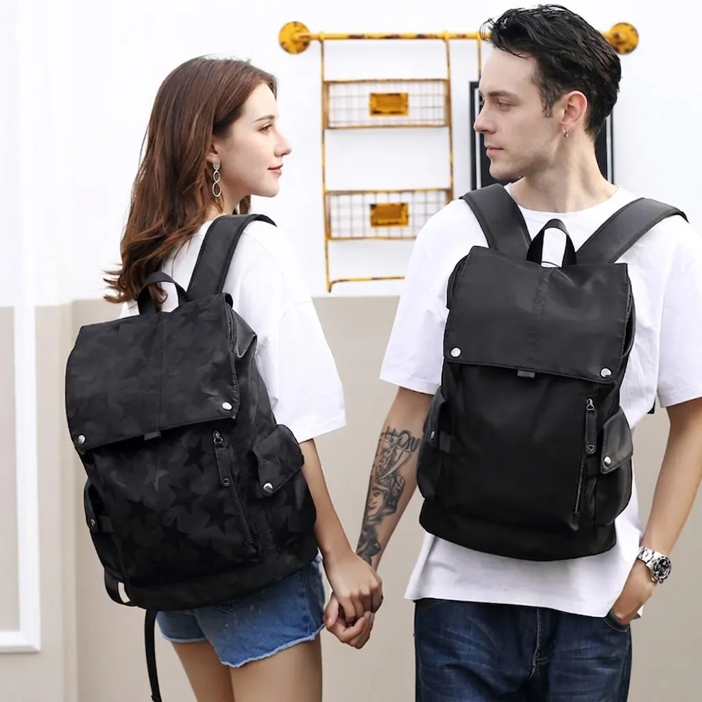 Modischer Rucksack Große Kapazität Wasserdicht Nylon Schultasche Für Studenten Laptopfach Reiserucksack Unisex