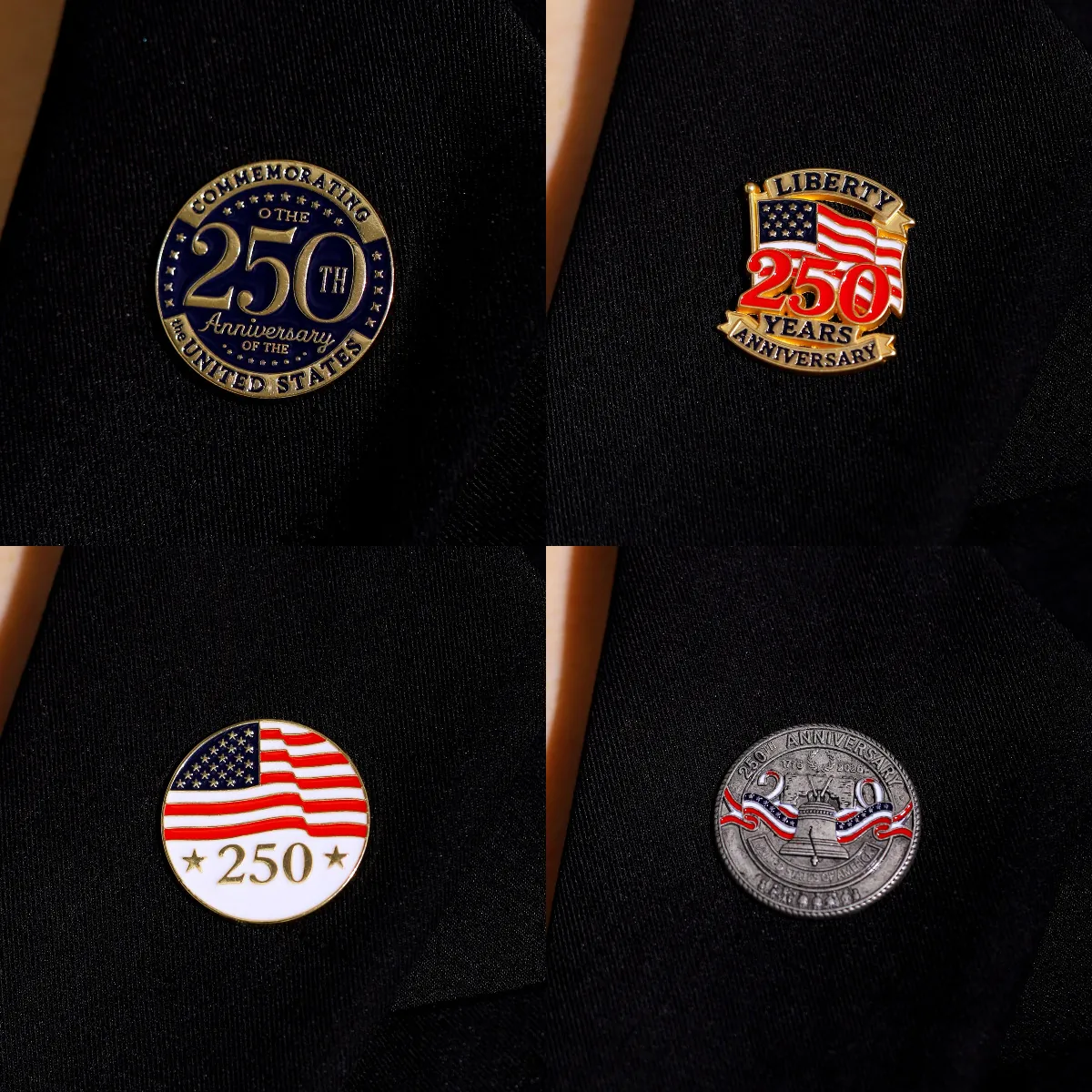 Insignia Conmemorativa 250 Aniversario Estados Unidos Aleación Zinc Goteo Aceite Pin Solapa Día Independencia Liberty Bell Broche