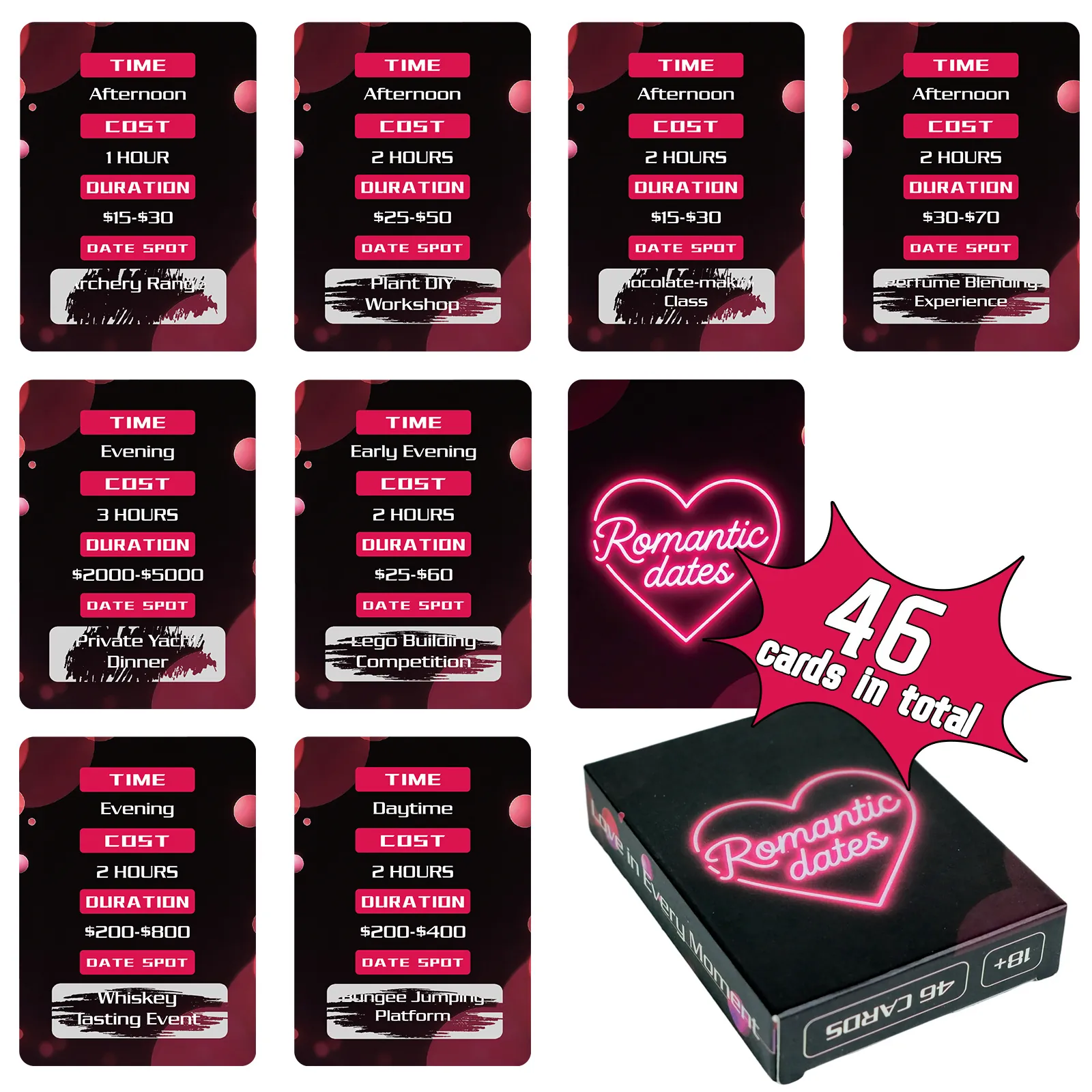 Romantic Dates Scratch Off Cards For Couples Date Ideas Game For Anniversary Valentine Day Gift Adult Interaction Game