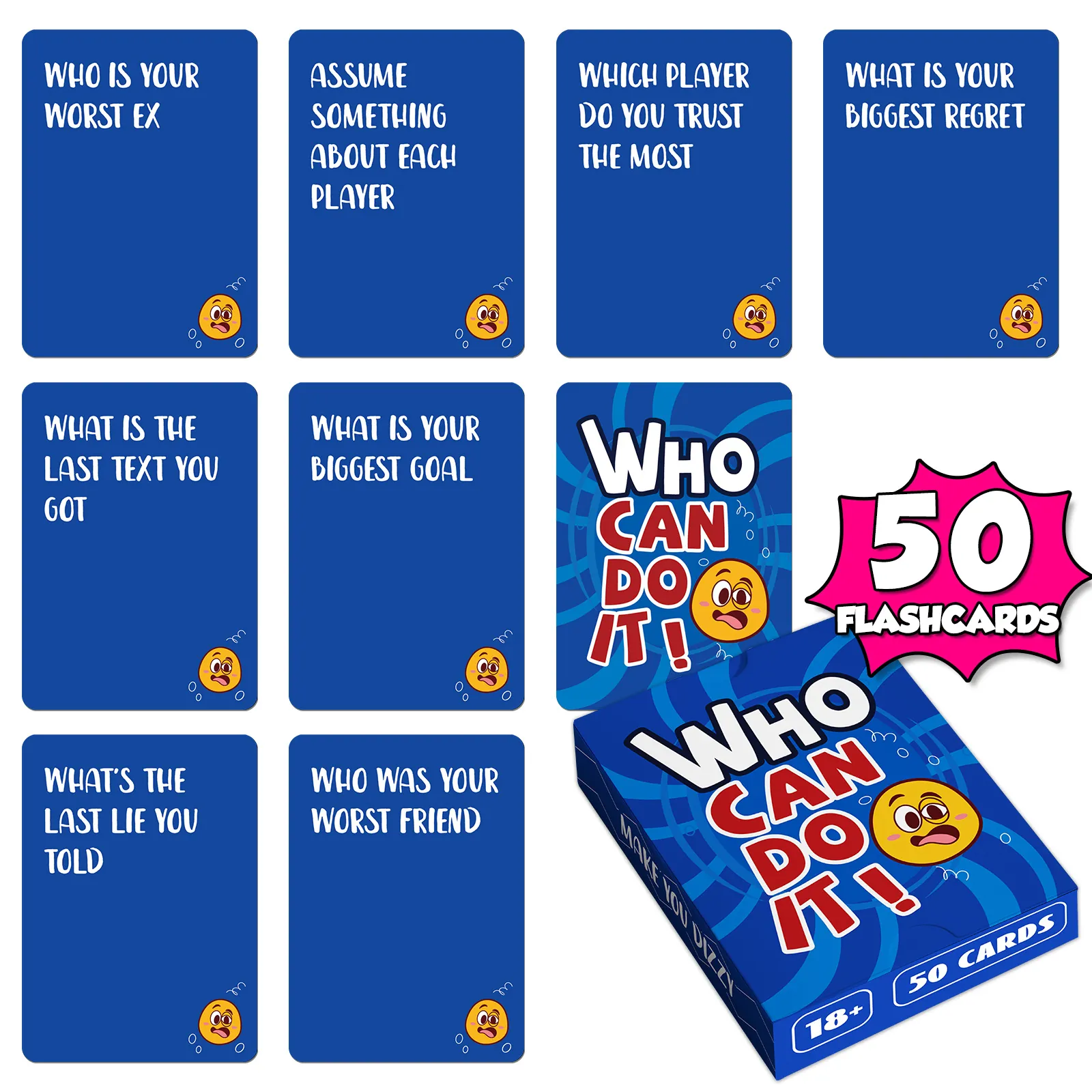 Who Can Do It English Version Social Question Cards For Friends Gathering Challenge Flashcards Fun Tabletop Game