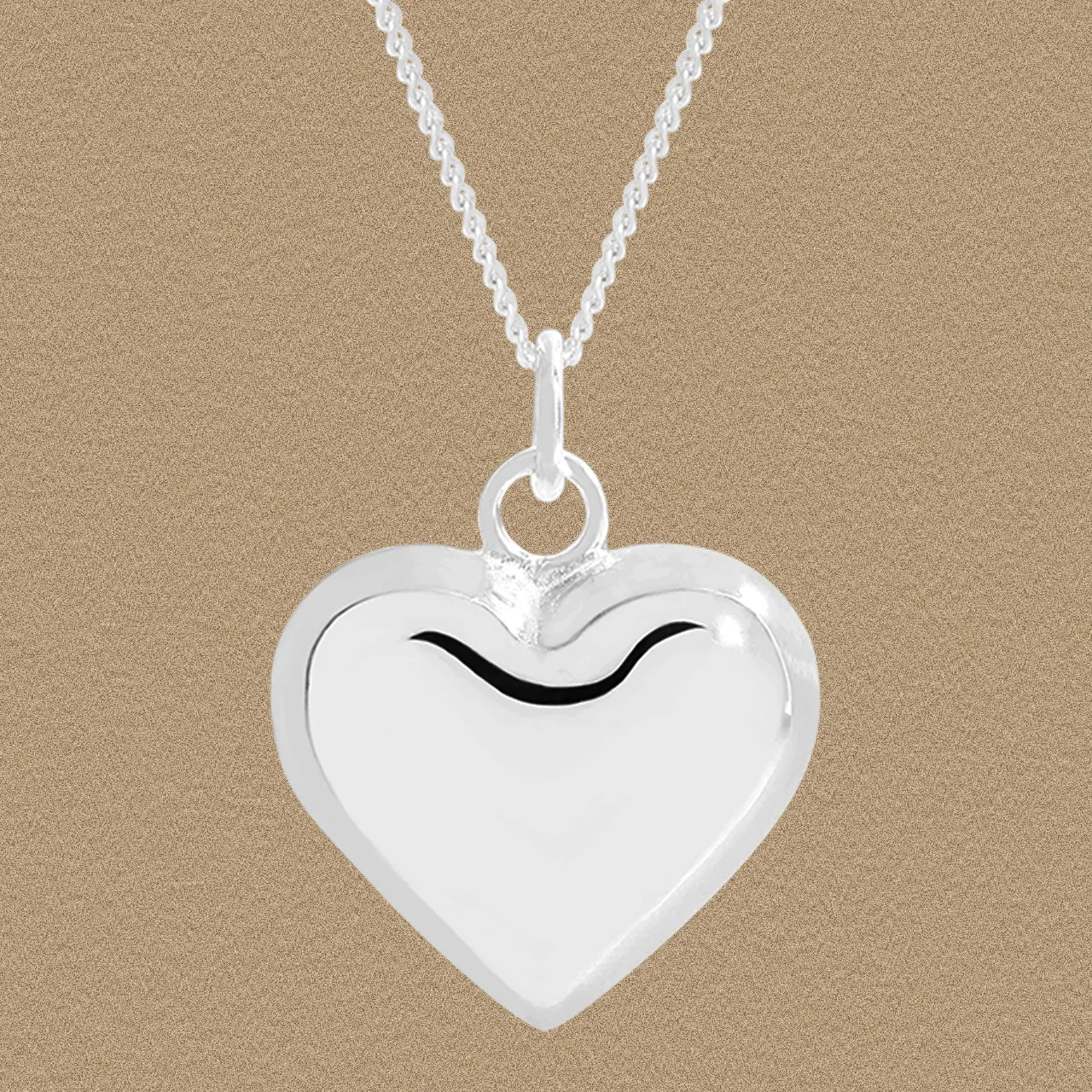 925 Sterling Silver Heart Pendant Necklace For Women Korean Light Luxury Design Mirror Polished Heart Sweater Chain Jewelry