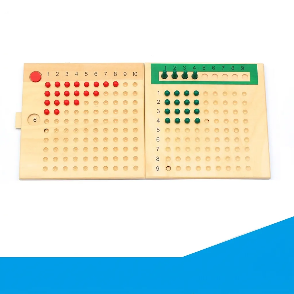 Wooden Montessori Math Teaching Aids Multiplication And Division Board Set Professional Early Educational Learning Toy For Kids