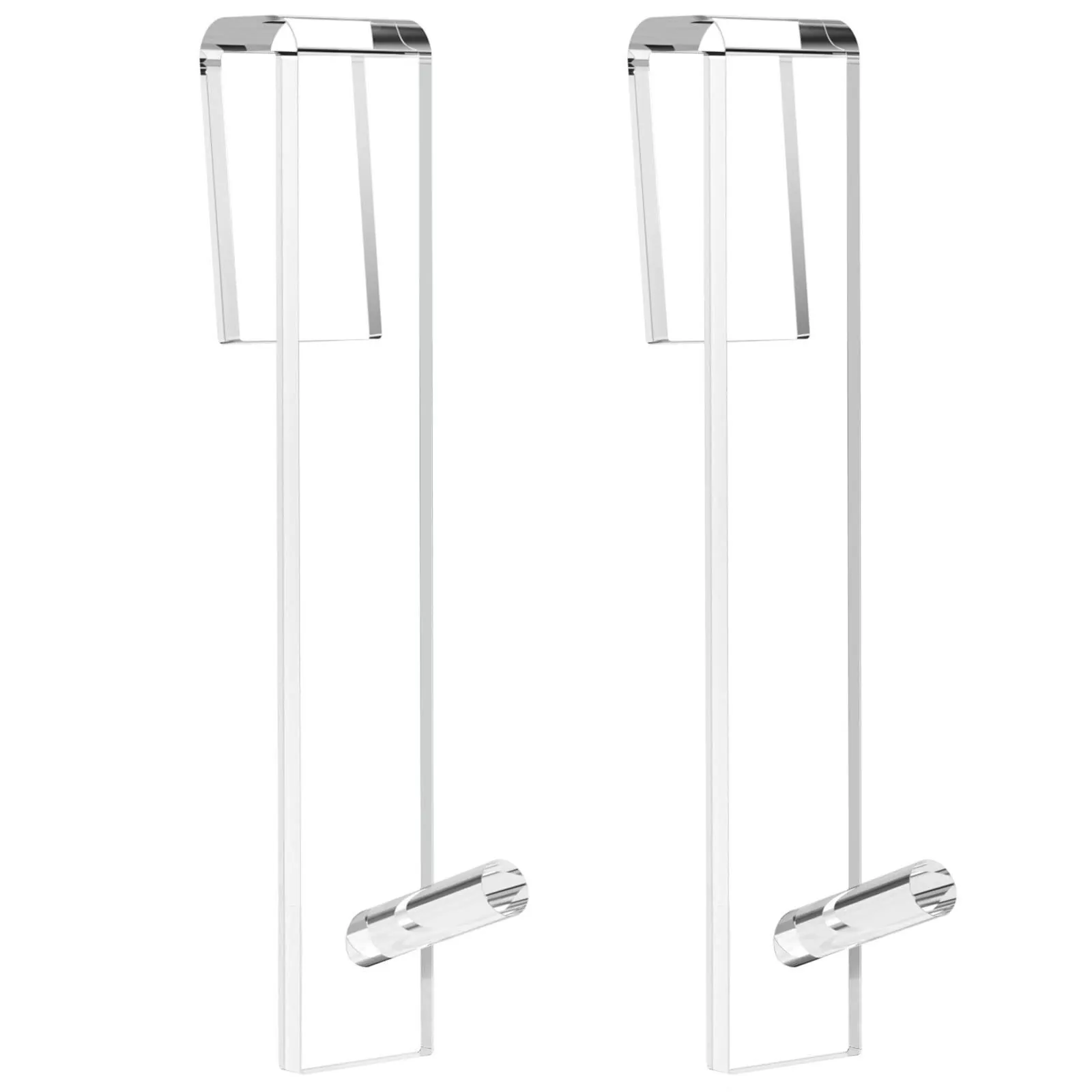 Crochet de Douche Moderne en Acrylique pour Porte en Verre Sans Cadre Crochet Suspendu pour Serviette de Bain Peignoir