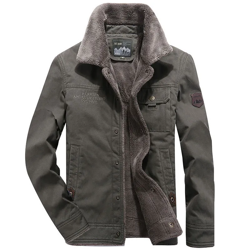 Giacca Imbottita in Cotone Foderata in Pile Invernale da Uomo Calda e Spessa Collo in Lana di Agnello Cappotto Casual da Lavoro All'aperto