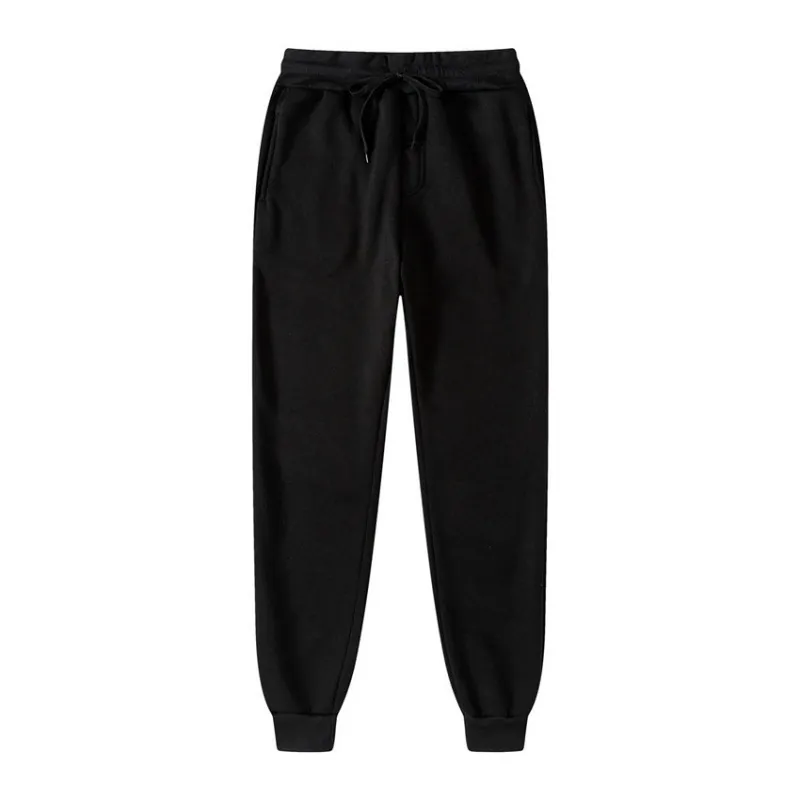 Men's Casual Joggers Polyester Fleece Lined Sweatpants Drawstring Elastic Waist Ribbed Cuffs Sports Fitness Workout Pants