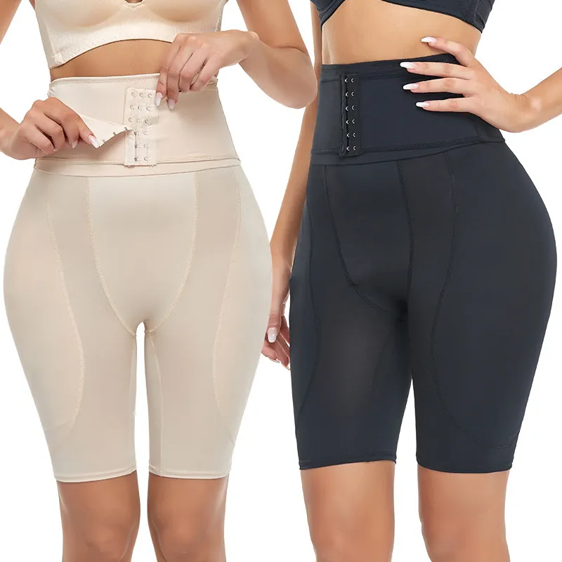 Damen Hohe Taille Bauchweg Miederhose Verstellbarer Hakenverschluss Po Lifter Polyester Body Shaper Formende Unterwäsche