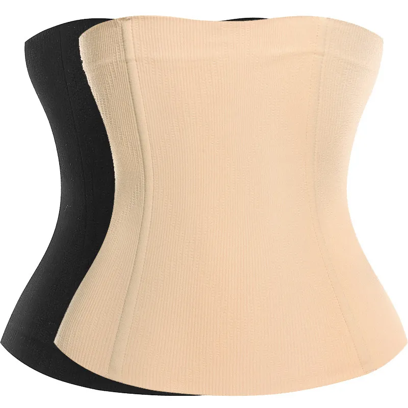 Women's Seamless Nylon Waist Trainer High Waist Shaping Belt Postpartum Recovery Tummy Control Body Shaper Slimming Corset