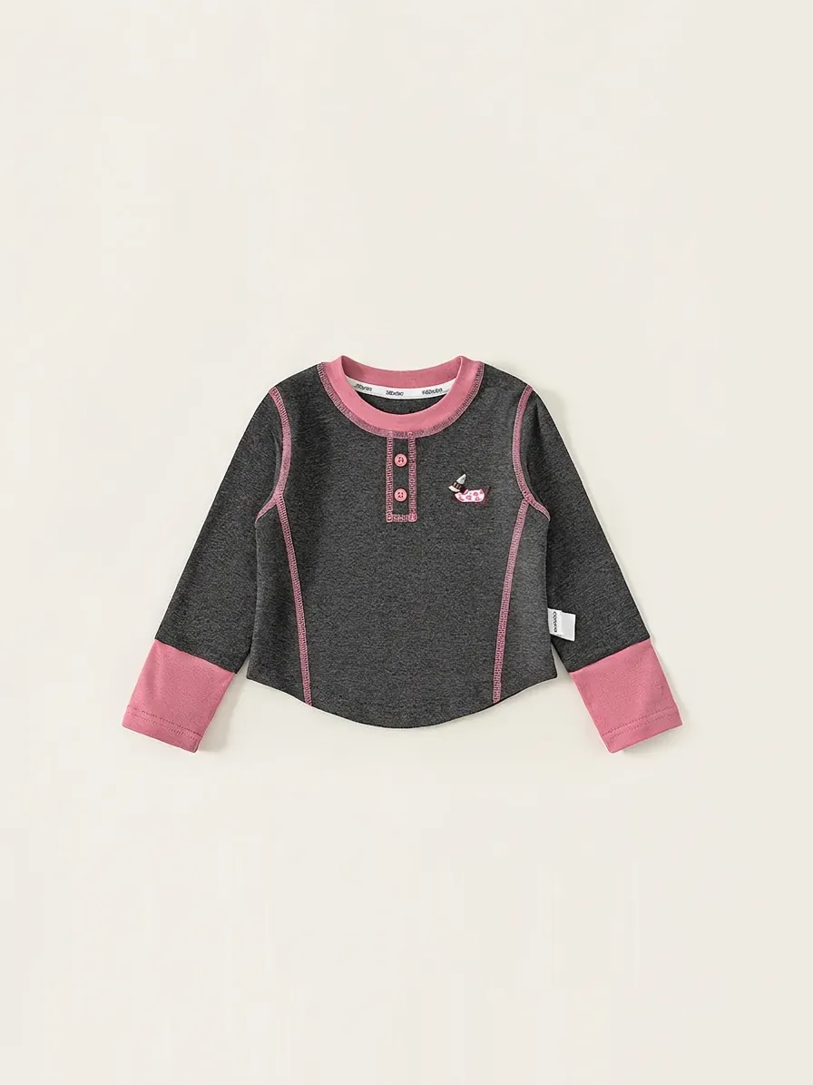 Kids Girls Long Sleeve T-Shirt And Denim Bib Pants Set Cotton Cartoon Dog Embroidery Patchwork Casual Spring Autumn Outfit