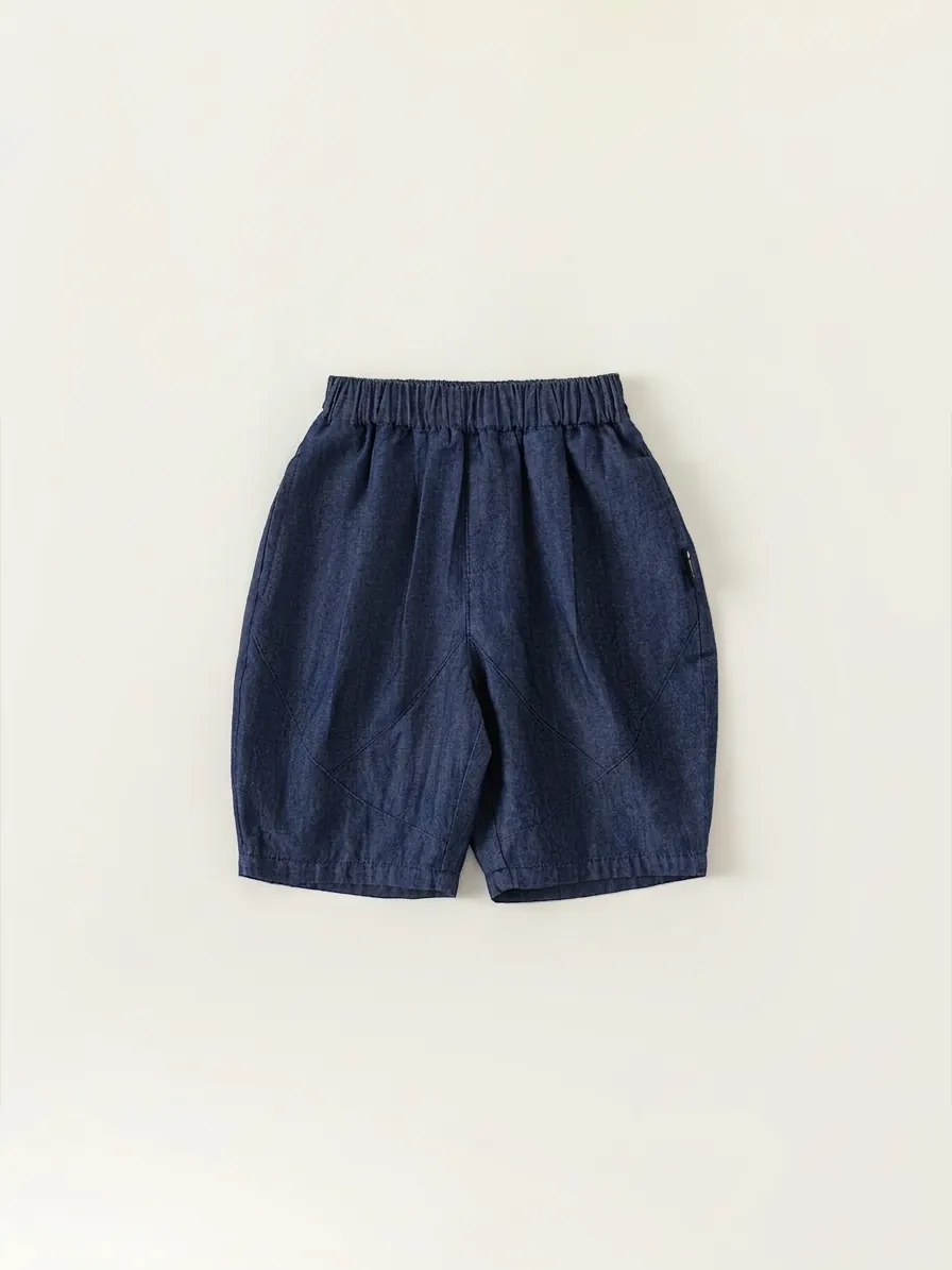 Boys Casual Denim Shorts Summer Comfortable Cotton Kids Jeans Soft Elastic Waist Shorts For Toddler Everyday Wear