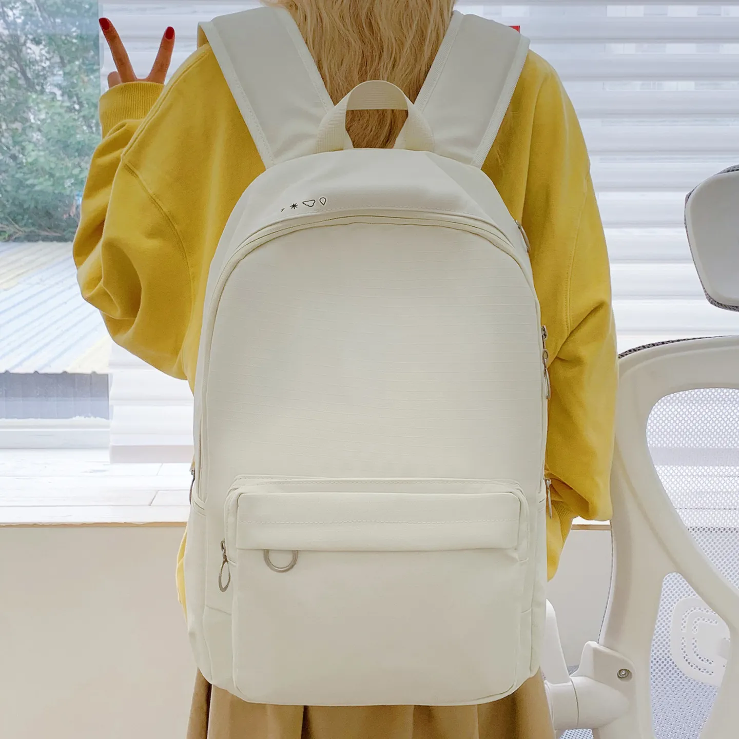 Minimalist Nylon High Capacity Kids Backpack Large Travel Laptop Bag For Students School Teenagers Unisex Plain Backpack