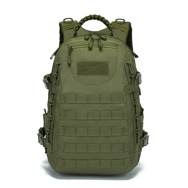 Waterproof Tactical Backpack Outdoor Sports Bag Large Capacity MOLLE System Paracord Handle Hiking Camping Rucksack Men Women