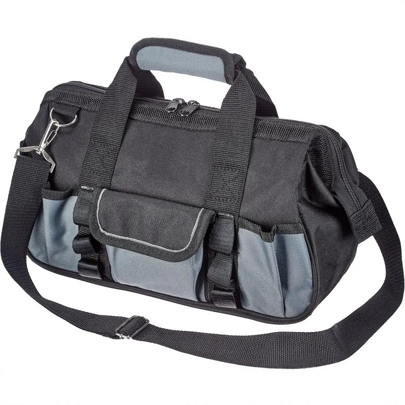 Large Capacity Oxford Cloth Tool Bag Multi-Functional Waterproof Hardware Storage Bag Portable Electrician Shoulder Bag