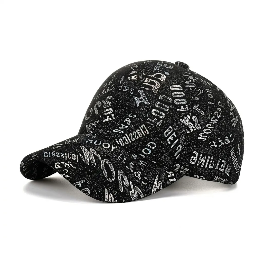 Fashion Laser Letter Reflective Baseball Cap For Men Women Streetwear Graffiti Print Adjustable Sun Hat Outdoor Hip Hop Cap