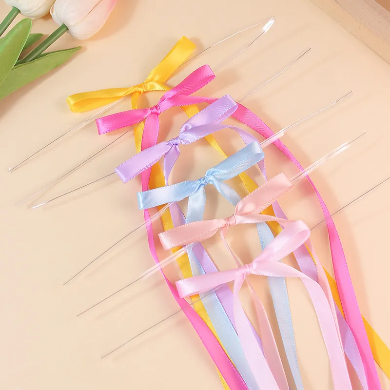 Fiocchi di Nastro in Satin Fatti a Mano Serpentine Lunghe per Decorazioni Matrimonio Festa Confezioni Regalo Fai da Te