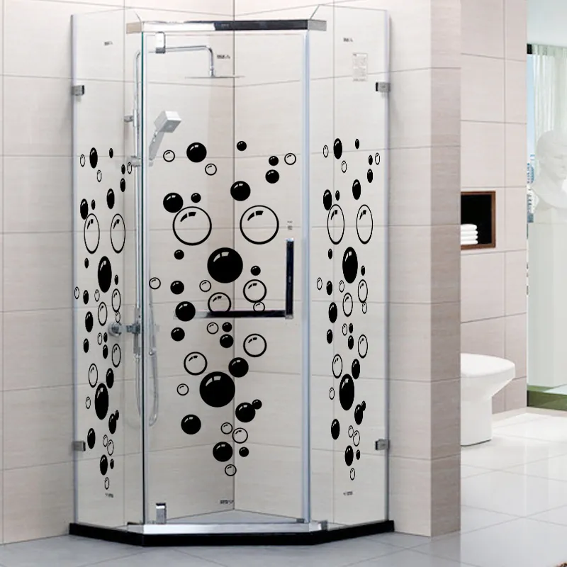Creative Bubble Pattern PVC Wall Stickers Waterproof Removable Glass Window Decor For Bathroom Bedroom Home Decoration