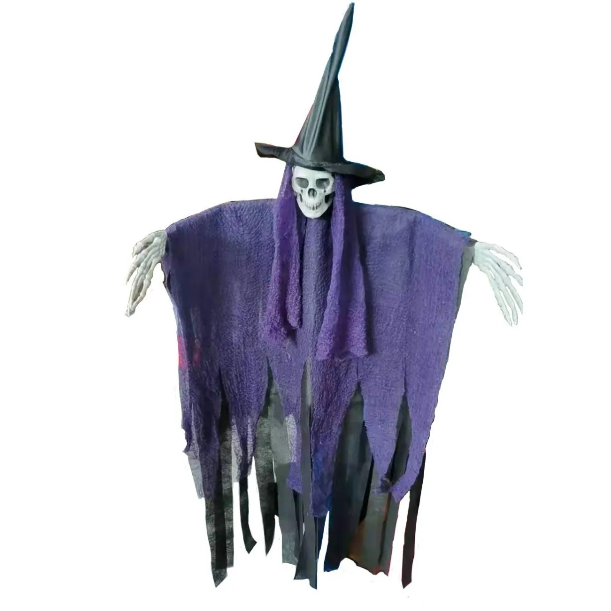 Strega Appesa di Halloween Scheletro Fantasma Oggetti di Scena Luce LED Spaventoso Casa Stregata Decor per Interni Esterni