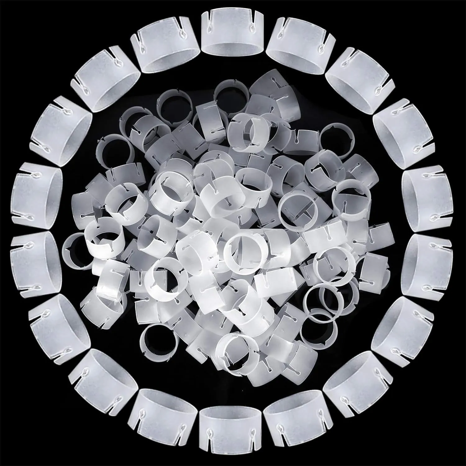 Transparente Kunststoff Ballonbogen Ring Schnalle Clips Für Blumen Girlande Form Ballon Säule Ständer Party Hochzeit Dekorationen