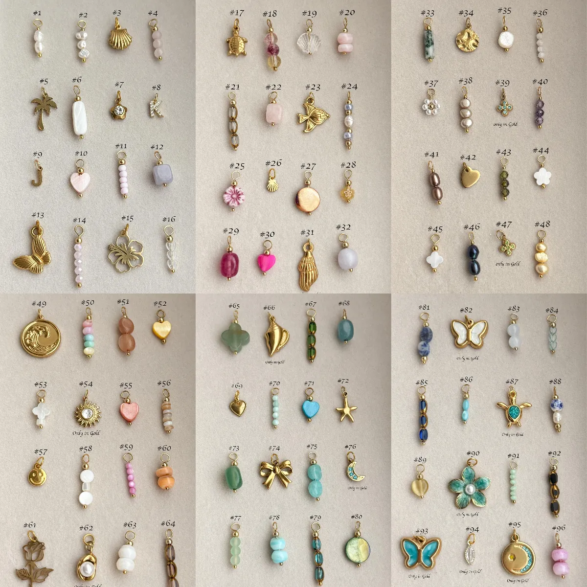 Colgantes de Acero Inoxidable Chapado en Oro 18K Con Diamantes de Imitación Perla Artificial para Joyería DIY Mujer Vintage