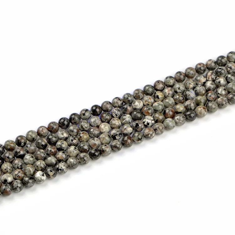 Perline Sciolte Tonde in Pietra di Fiamma Naturale Lucidate in Pietra Minerale per Accessori per Gioielli Fai da Te