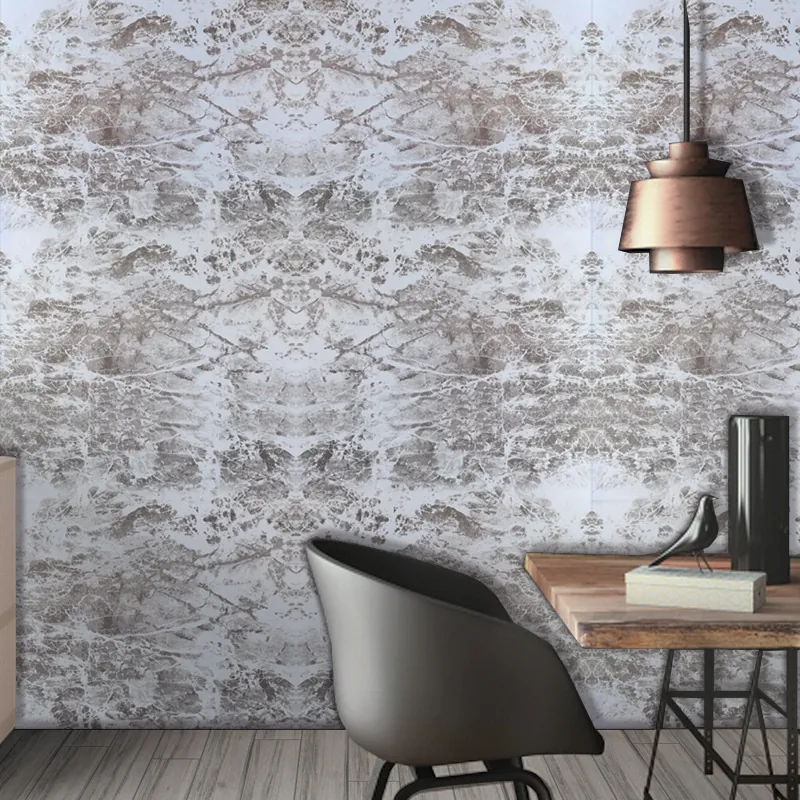 Faux Marble Texture Wall Sticker Self-Adhesive PVC Wallpaper For Living Room Bedroom Furniture Renovation Home Decor