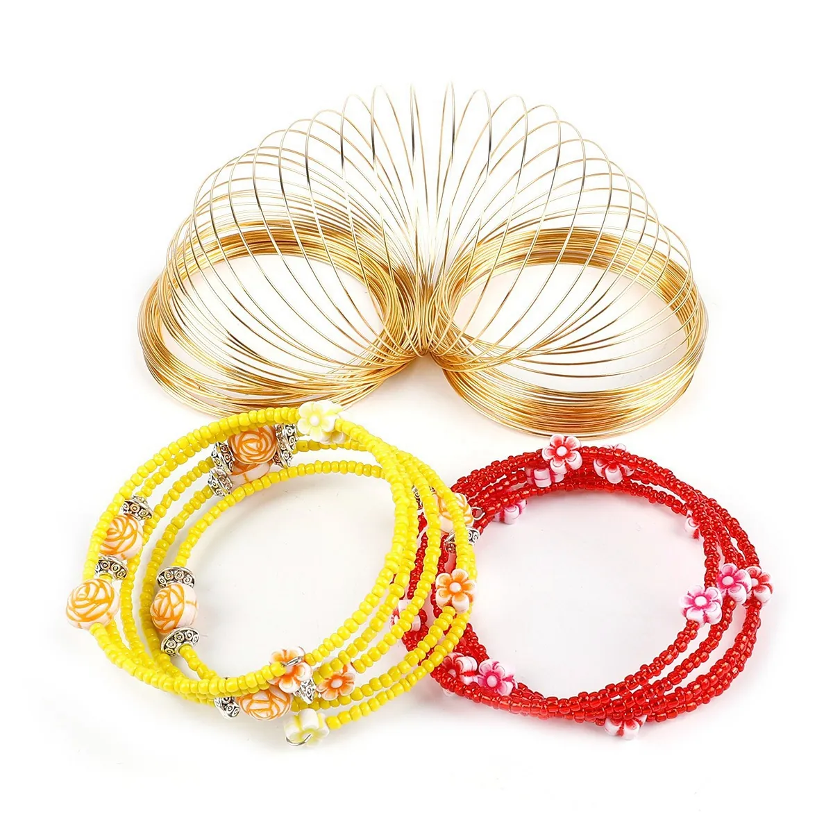 DIY Schmuckherstellung Memory Stahldraht Armband Schlaufen Für Halskette Handgefertigtes Schmuckzubehör Runde Drahtschlaufen