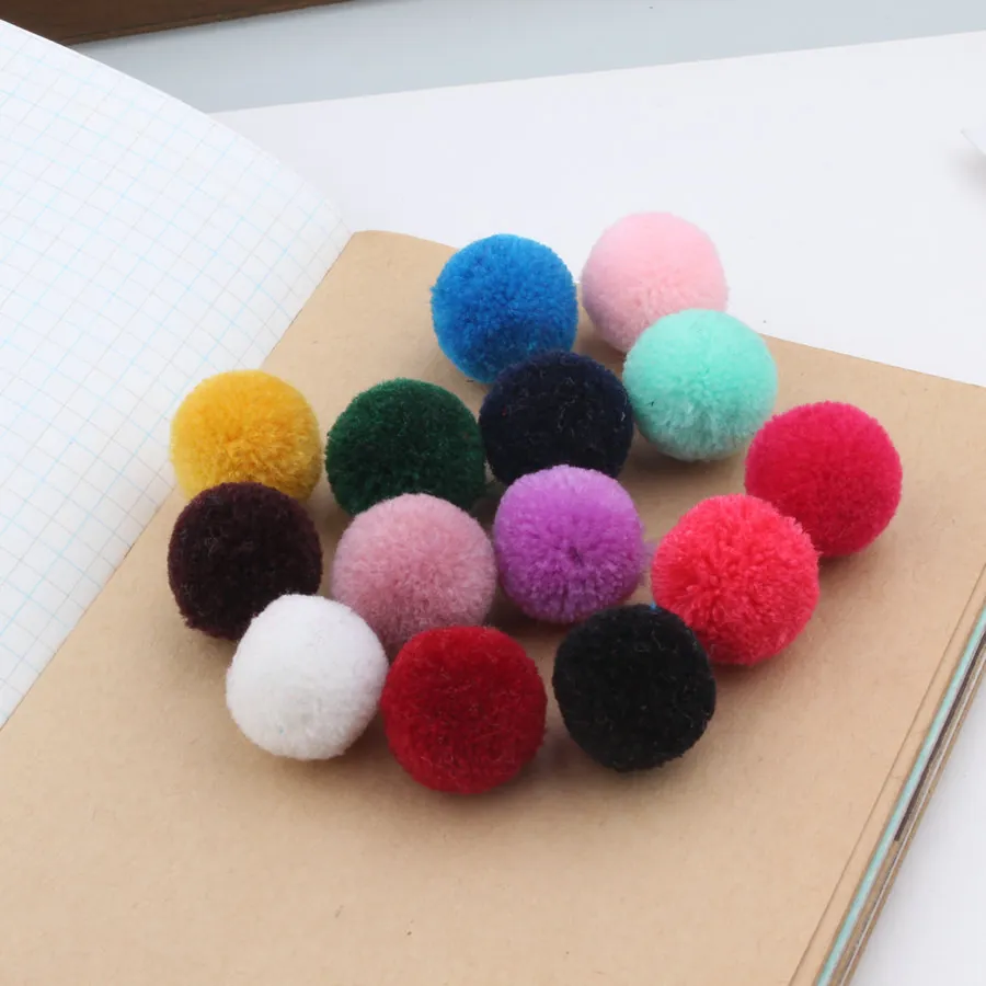 Colorful Cashmere Pom Poms Round Fur Ball For DIY Jewelry Making Accessories Handmade Craft Materials Decorative Pompoms