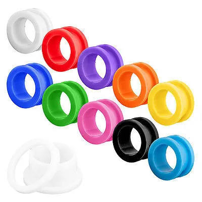 Acrylic Pulley Ear Tunnel Gauges Body Piercing Jewelry Mixed Colors Double Flared Hollow Ear Plugs For Men Women Jewelry