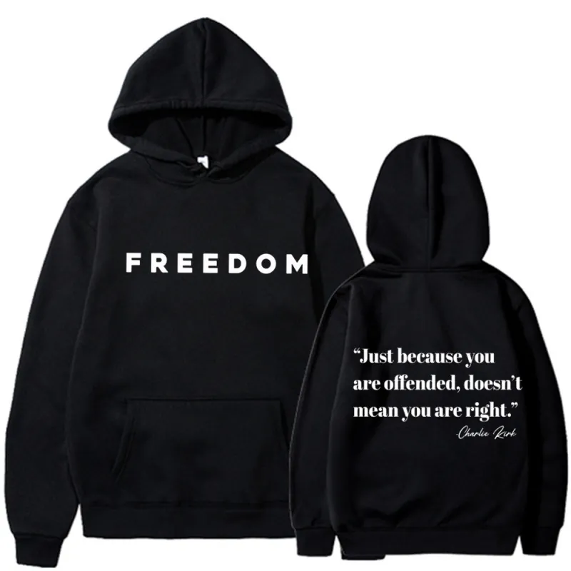 Unisex Freedom Turning Point Grafik Fleece Hoodie Langarm Pullover Mit Kängurutasche Für Herren Und Damen Casual Streetwear