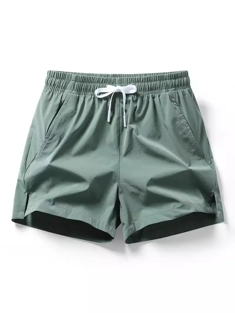 Pantaloncini Sportivi Casual da Uomo ad Asciugatura Rapida Con Coulisse Vita Elastica Spacco Laterale Traspiranti Pantaloncini per Corsa Palestra Allenamento