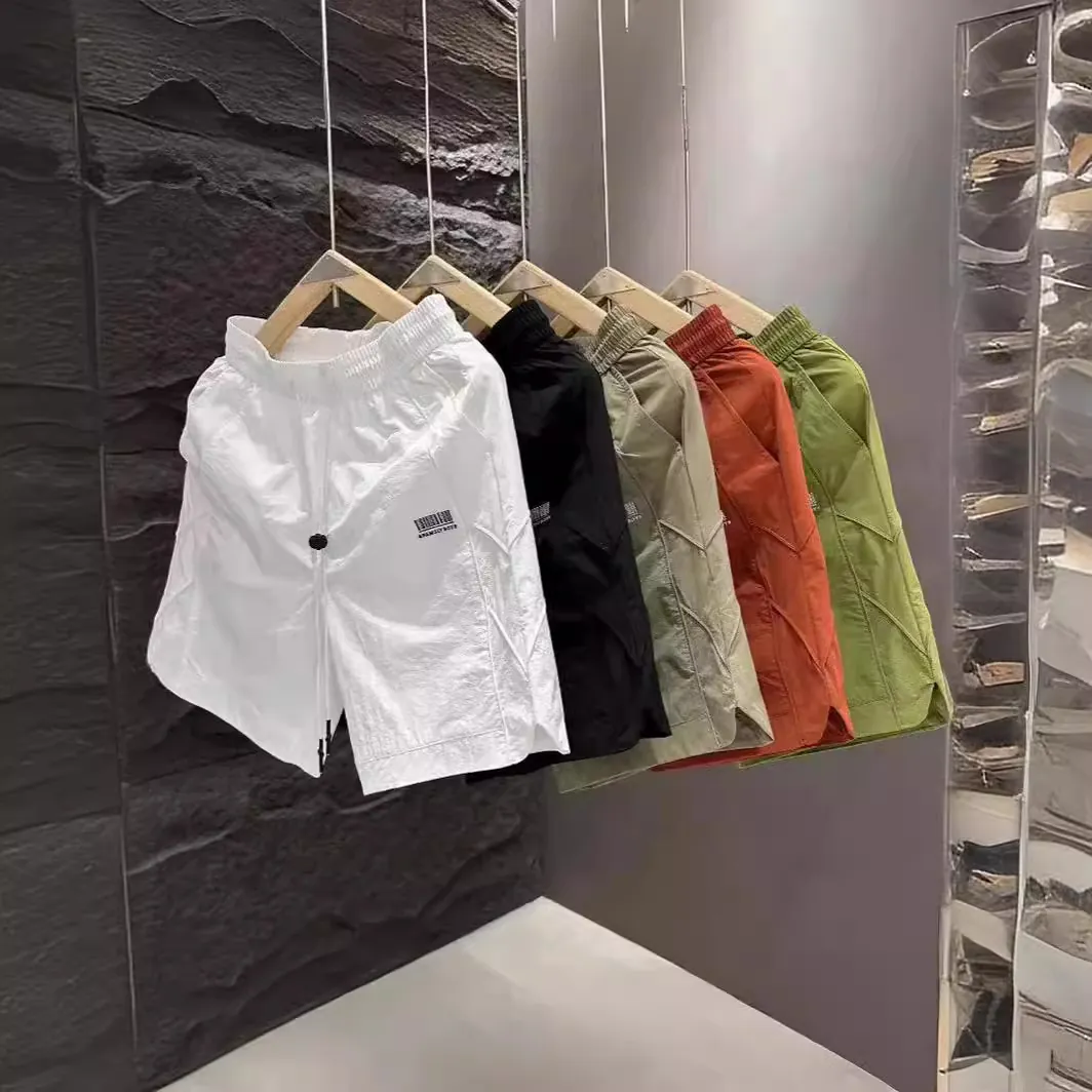Men's Lightweight Quick Dry Sporty Casual Shorts Nylon Spandex Elastic Drawstring Waist Breathable Summer Fashion Bottoms