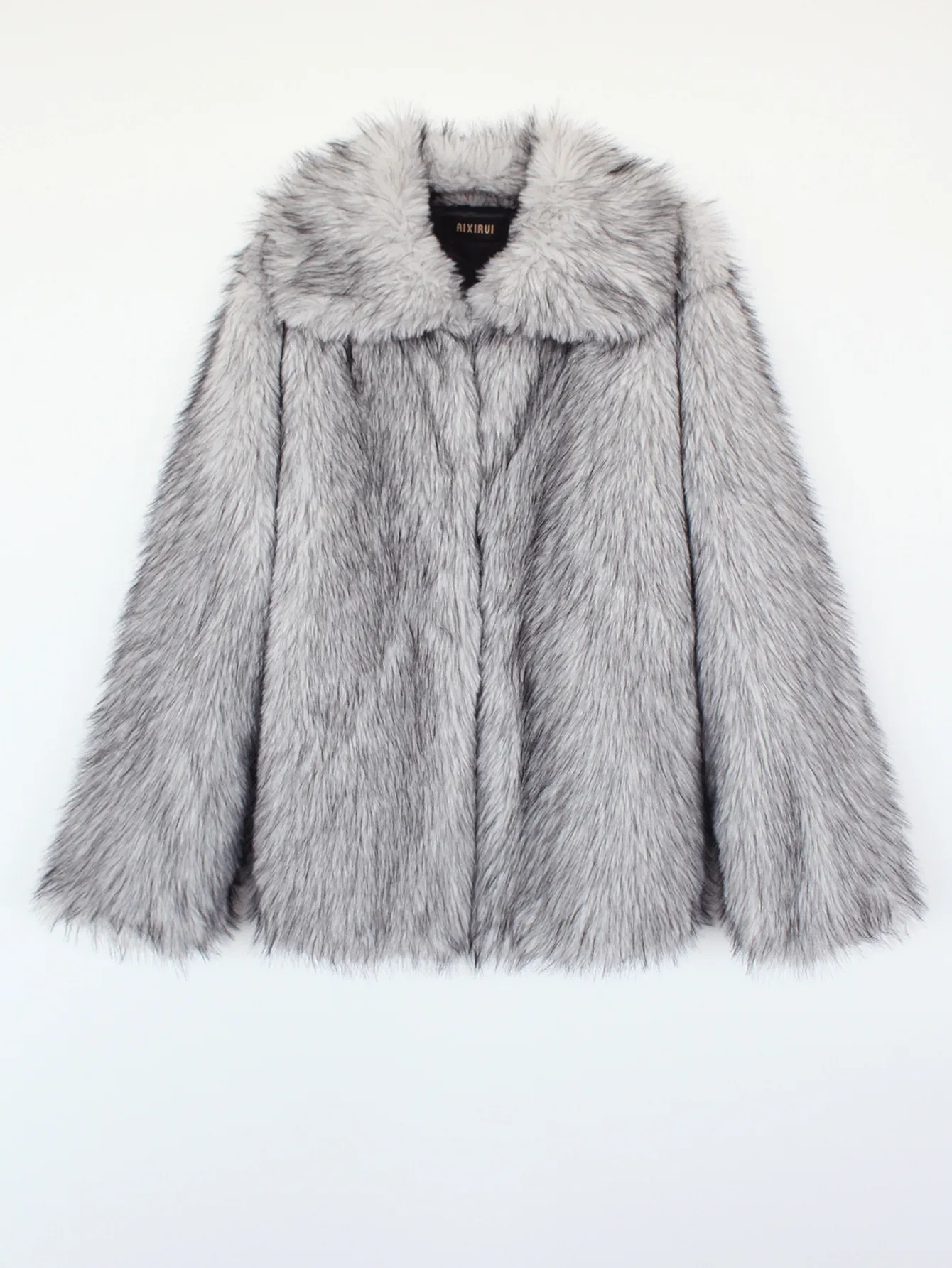 Manteau de Luxe en Fausse Fourrure pour Femmes Peluche Chaude Veste à Manches Longues Élégant Streetwear Automne Hiver